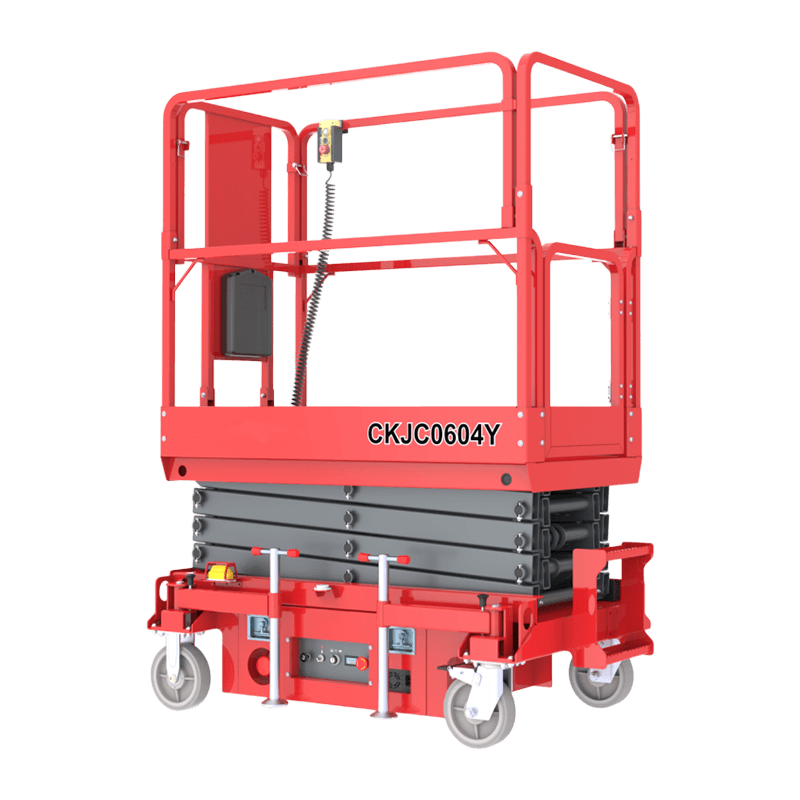 Semi Electric Scissor Leva Platform . 